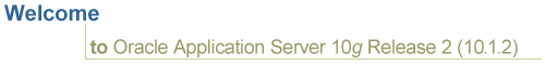 Bienvenue dans Oracle Application Server